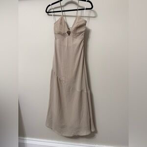 A&F Women’s Tie-Back Sheer Slip Midi Dress